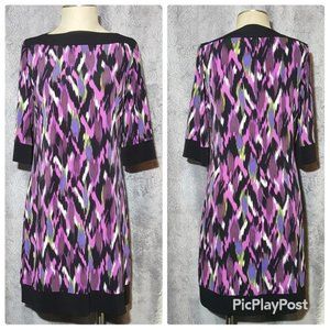 Last Chance - Lily geometric shift dress Medium B157
